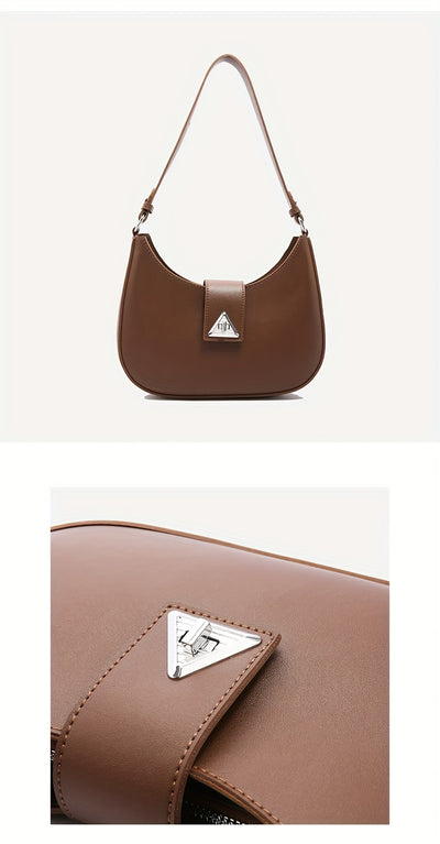 Korean High-end Texture Bag for Women, Fashionable And Versatile, Simple Single Shoulder Underarm Bag, Crescent Shaped Bag for Women