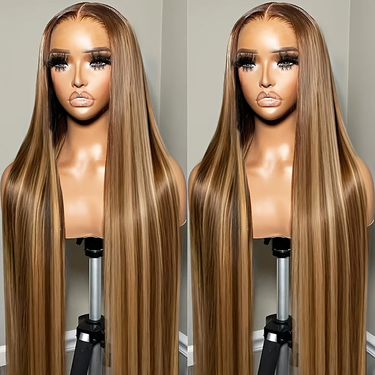 Honey Blonde Ombre Straight Wig