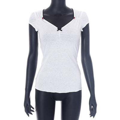 Solid Color Sleeveless Slim Casual T-shirt