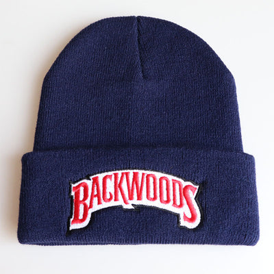 1pc Cozy "BACKWOODS" Thermal Knitted Hat for Men - Soft, Warm, and Breathable - Ideal Gift Choice for Outdoor Enthusiasts and Casual Wear