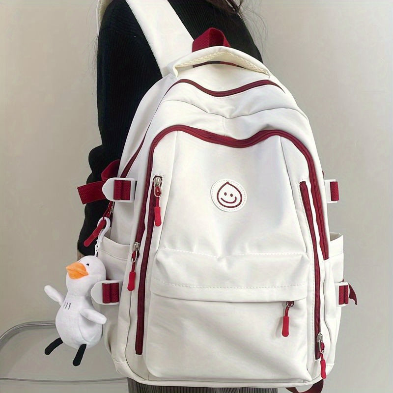 Schoolbag Female Junior High School Student High Capacity Korean Fashion Versatile College Style High School Student Backpack