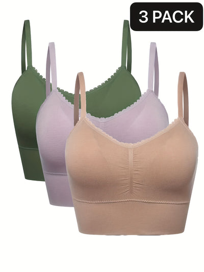 [3pcs] Seamless High-Elasticity Bras