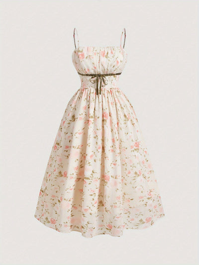 Floral Print A-Line Dress