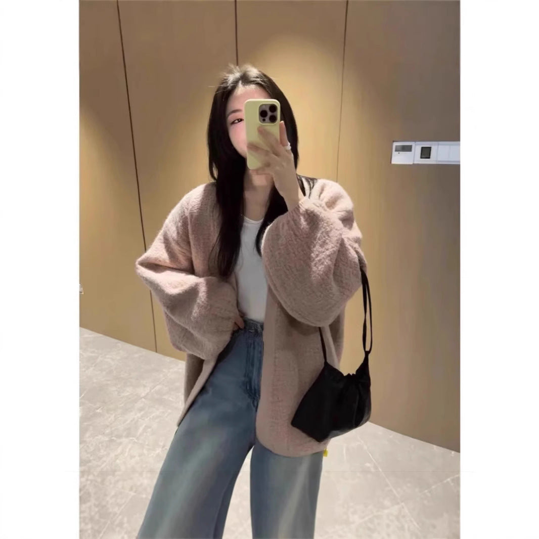 Spring Loose Cardigan Sweater Top For Women
