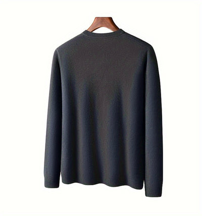 KAISER Men's Cozy Wool V-Neck Sweater - Casual Striped Long Sleeve Pullover for Fall/Winter, Soft & Warm, Korean And Japanese Targeted, Fashion