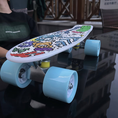 Skateboard adult skateboard park skateboard street skateboard complete skateboard mini cruiser skateboard parade outdoor equipment compact and easy to carry skateboard commuter suitable for backpack storage locker.