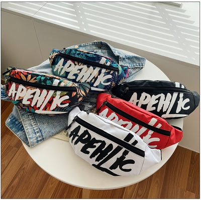 Men's and Women's Chest Bag, Shoulder Crossbody Bag, Adjustable Shoulder Bag, Motorcycle Korean Style Casual Small Waist Bag, Men's Bag
