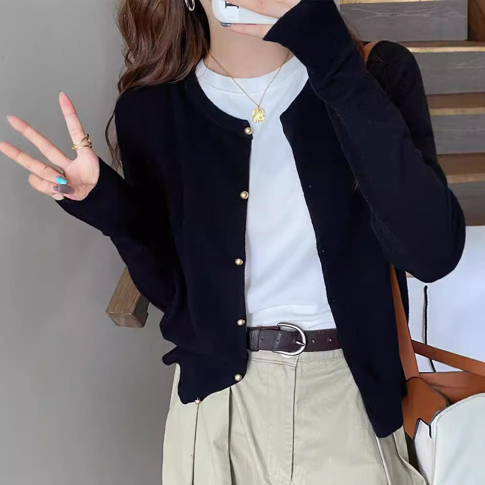 Women's Early Autumn Thin Type Long-sleeved Top
