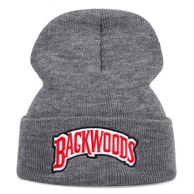 1pc Cozy "BACKWOODS" Thermal Knitted Hat for Men - Soft, Warm, and Breathable - Ideal Gift Choice for Outdoor Enthusiasts and Casual Wear