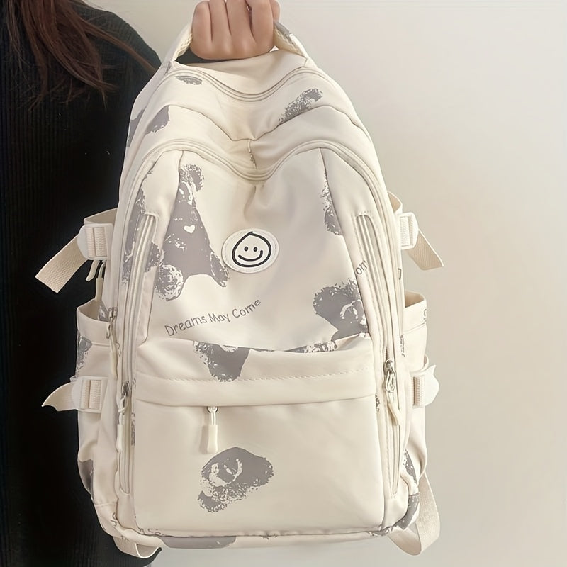 Schoolbag Female Junior High School Student High Capacity Korean Fashion Versatile College Style High School Student Backpack