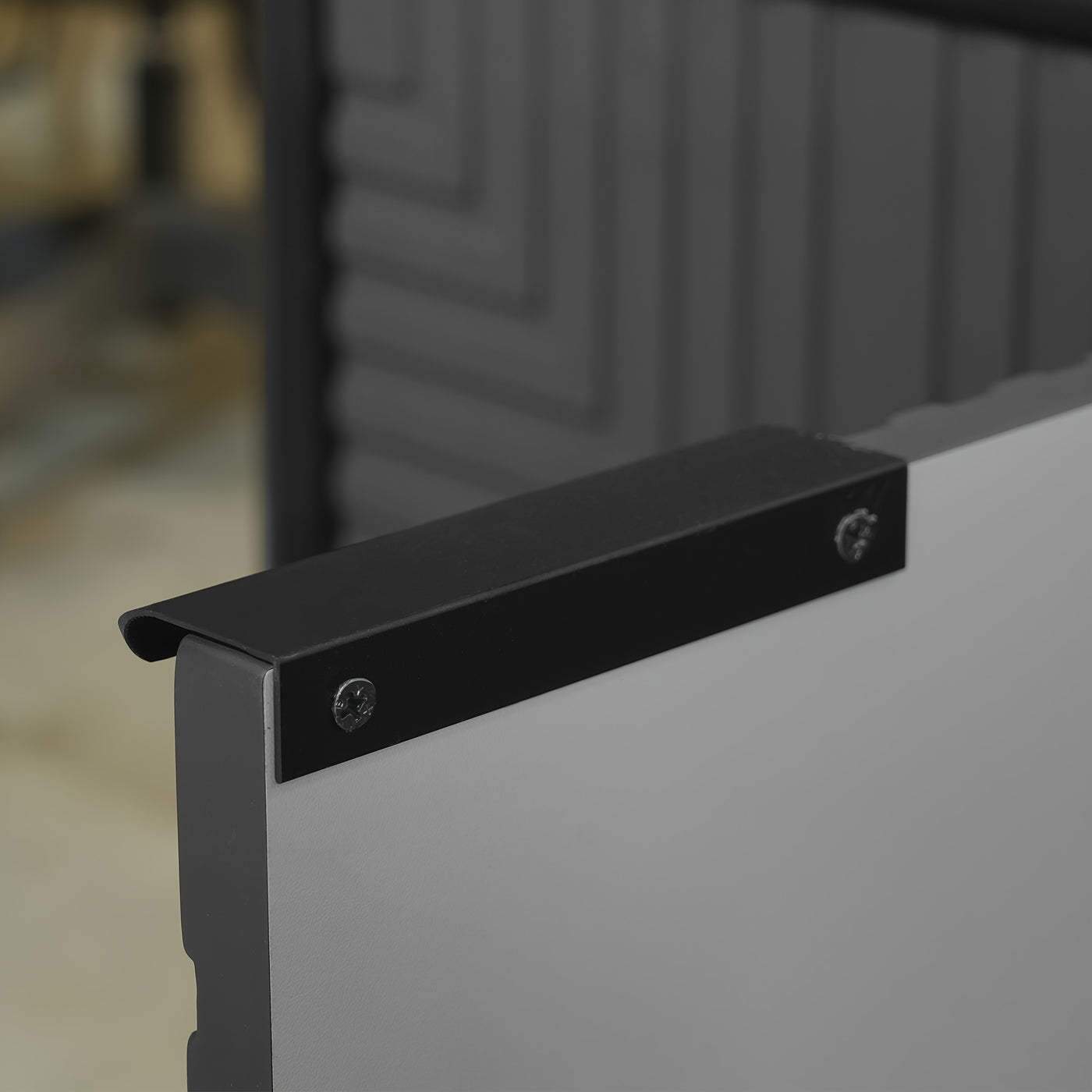 66" Modern TV Stand with Storage Cabinet - Mid-Century Modern Design, Black Artificial Wood & Metal Frame, 3, 2+ Cubic Feet Storage, 27" Height, Fits 55/60/65 Inch TVs, Easy Assembly for Living Room, Tv Table for Living Room,