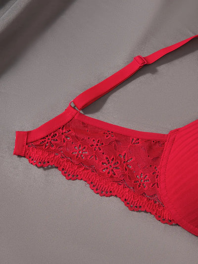 [6pcs] Elegant Striped Push-Up Bras