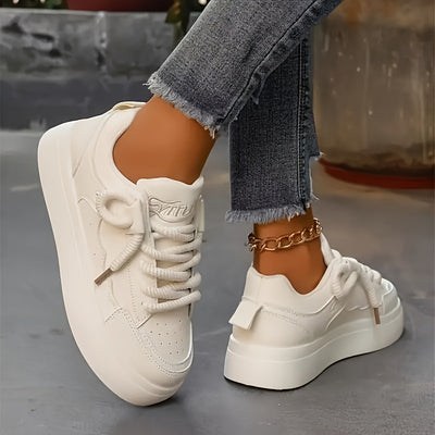 Round Toe Low Top Sneakers