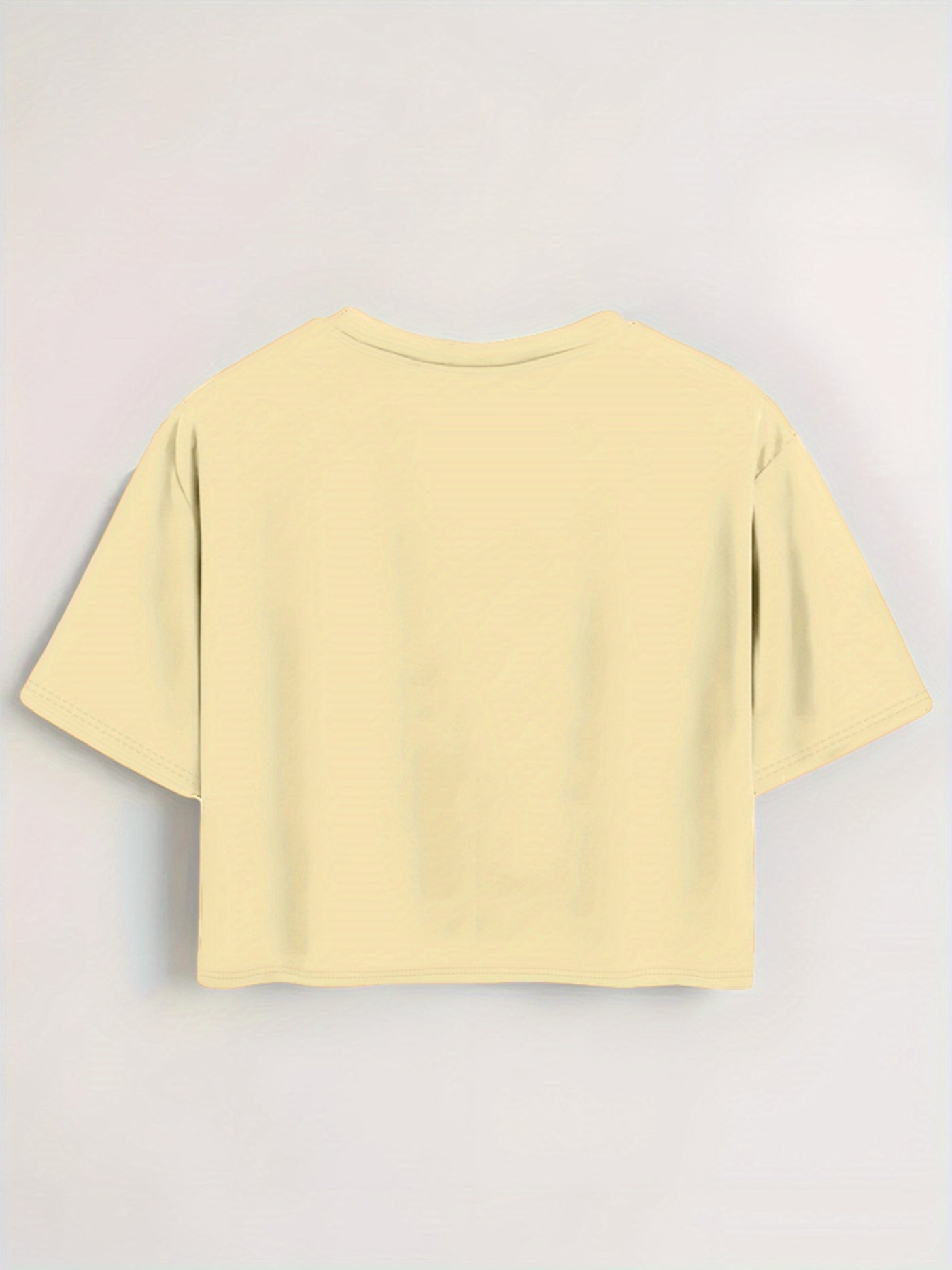 Women'S Floral Print Crop Top T-Shirt - "SUNHONEY" Design with Pink Butterflies, Casual Round Neck Short Sleeve Tee, Lightweight Polyester, Machine Washable, Perfect for Spring/Summer Outfits, Spring Fashion Top | Butterfly P