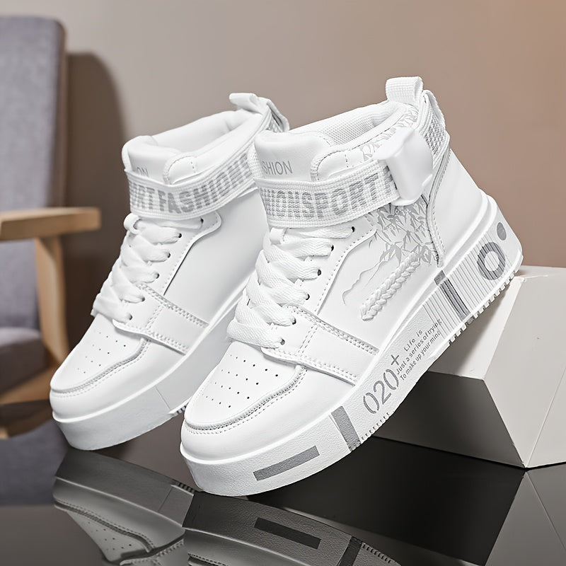 Four M2688 Women's Classic Low-Top Sneakers, Lace-Up Comfortable Hiking Shoes, Trendy Streetwear Basketball Sports Shoes, Korean Style Versatile for Outdoor Activities and All Seasons