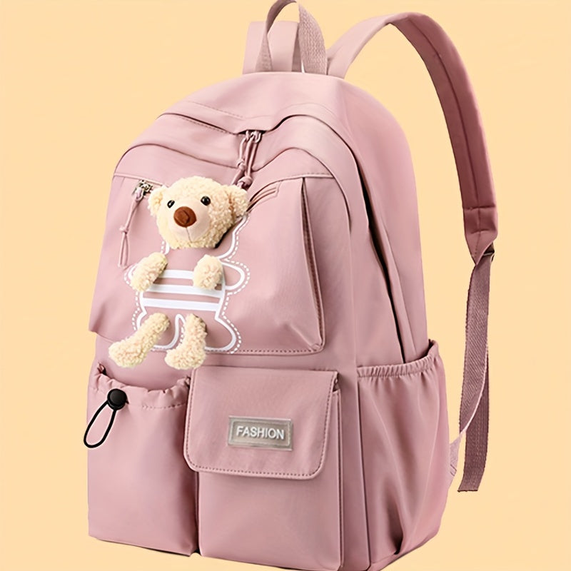 Stylish And Attractive Women'S Backpack in a Simple Korean Design, Perfect for And Versatile for Any Outfit. [Zipper Pull Direction Random]