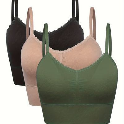 [3pcs] Seamless High-Elasticity Bras