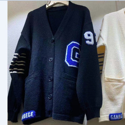 New Loose White Cardigan Female Korean Version