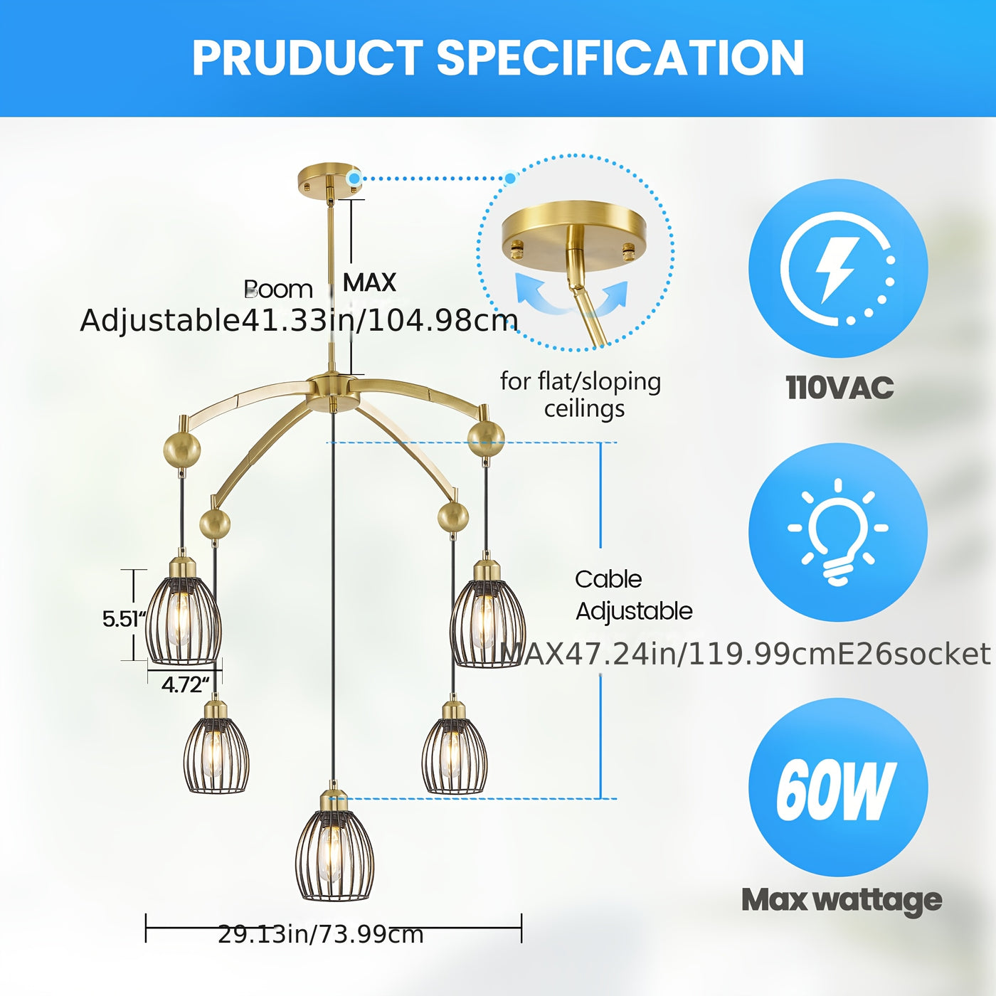5/7/13-Light Modern Industrial chandelier - Matte Black linear pendant light with Adjustable height, Semi-Flush mounting, Heavy-Duty Metal Construction for Kitchen Island, Dining Room, Living Room, Bedroom - Compatible with d