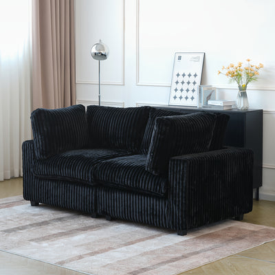 Modern Convertible Sleeper Sectional Sofa - Modular Living Room Couch with Washable Covers, Deep Seat Sleeper Sofa Bed, Space-Saving Design for Apartments, Lofts, Guest Rooms - No Assembly Required, Easy-Clean Fabric Upholste