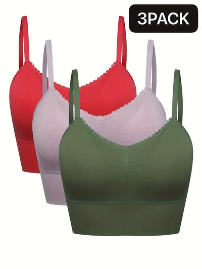 [3pcs] Seamless High-Elasticity Bras