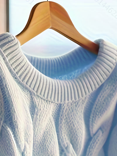 Light Blue Chunky Sweater
