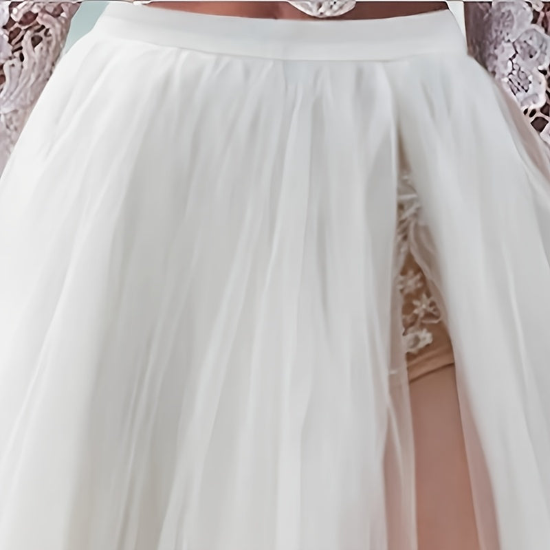 Korean Style Detachable Wedding Dress 2025 New Bridal Fantasy Entrance Train Split Mermaid High-End Lightweight