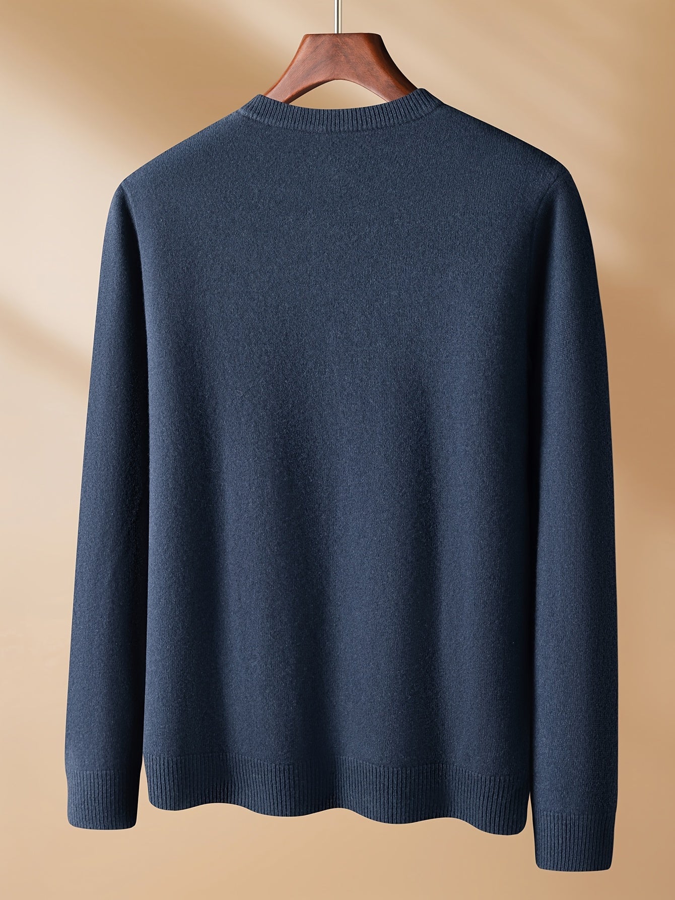 KAISER Men's Cozy Wool V-Neck Sweater - Casual Striped Long Sleeve Pullover for Fall/Winter, Soft & Warm, Korean And Japanese Targeted, Fashion