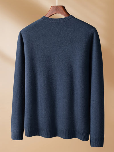 KAISER Men's Cozy Wool V-Neck Sweater - Casual Striped Long Sleeve Pullover for Fall/Winter, Soft & Warm, Korean And Japanese Targeted, Fashion