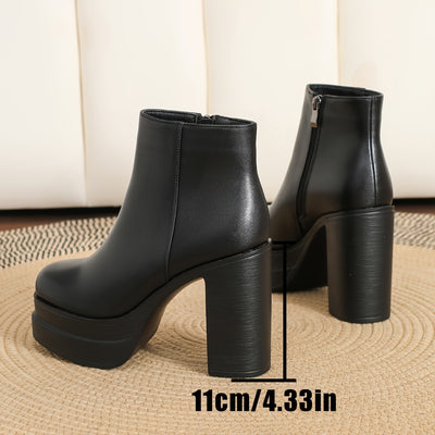 Women's high-heeled short boots and bare boots thick-heeled High Quality platform Women's boots