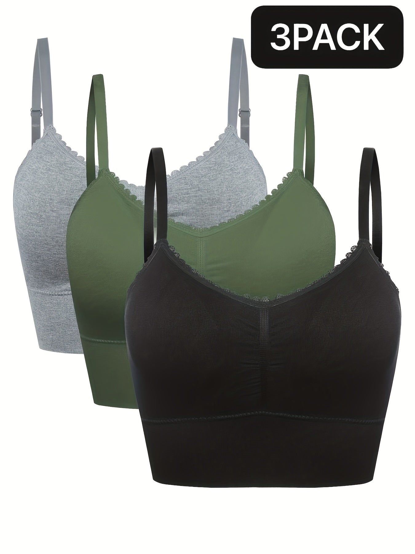 [3pcs] Seamless High-Elasticity Bras