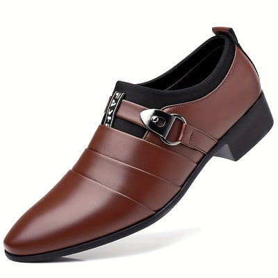 New Korean Version Men's Business Formal Shoes - Large Size Pointed Toe Casual Shoes 2024