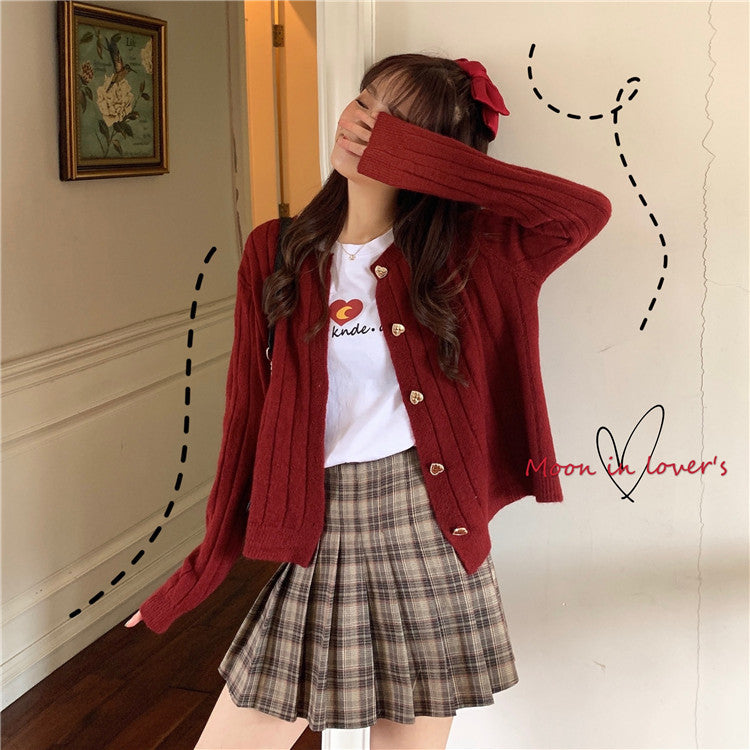 Korean Style Loose Slimming Striped Sweater