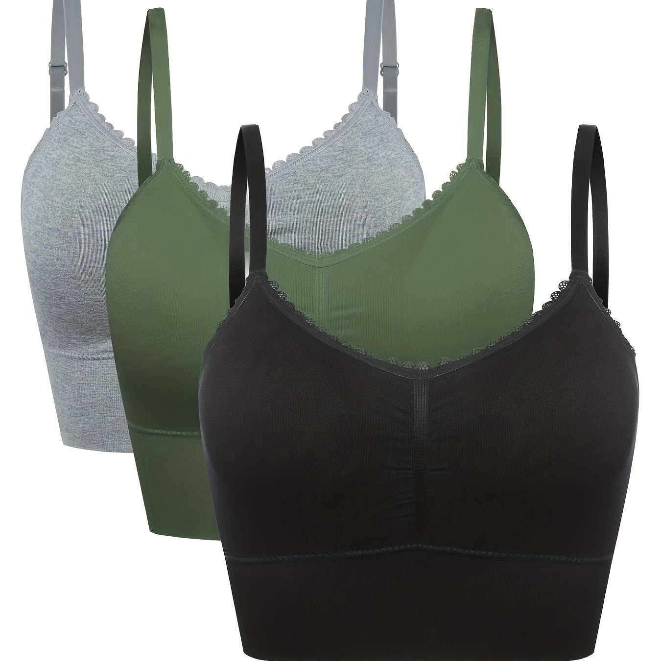 [3pcs] Seamless High-Elasticity Bras