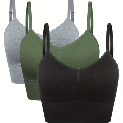[3pcs] Seamless High-Elasticity Bras