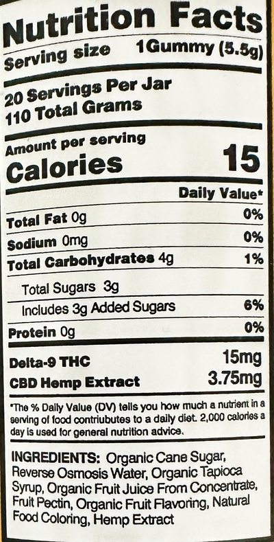 Liquid Gummies Delta-9 Lemon Haze Sativa 300mg - 20ct